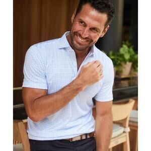 Collars & Co. Semi-Spread Collar Short-Sleeve Relaxed Polo